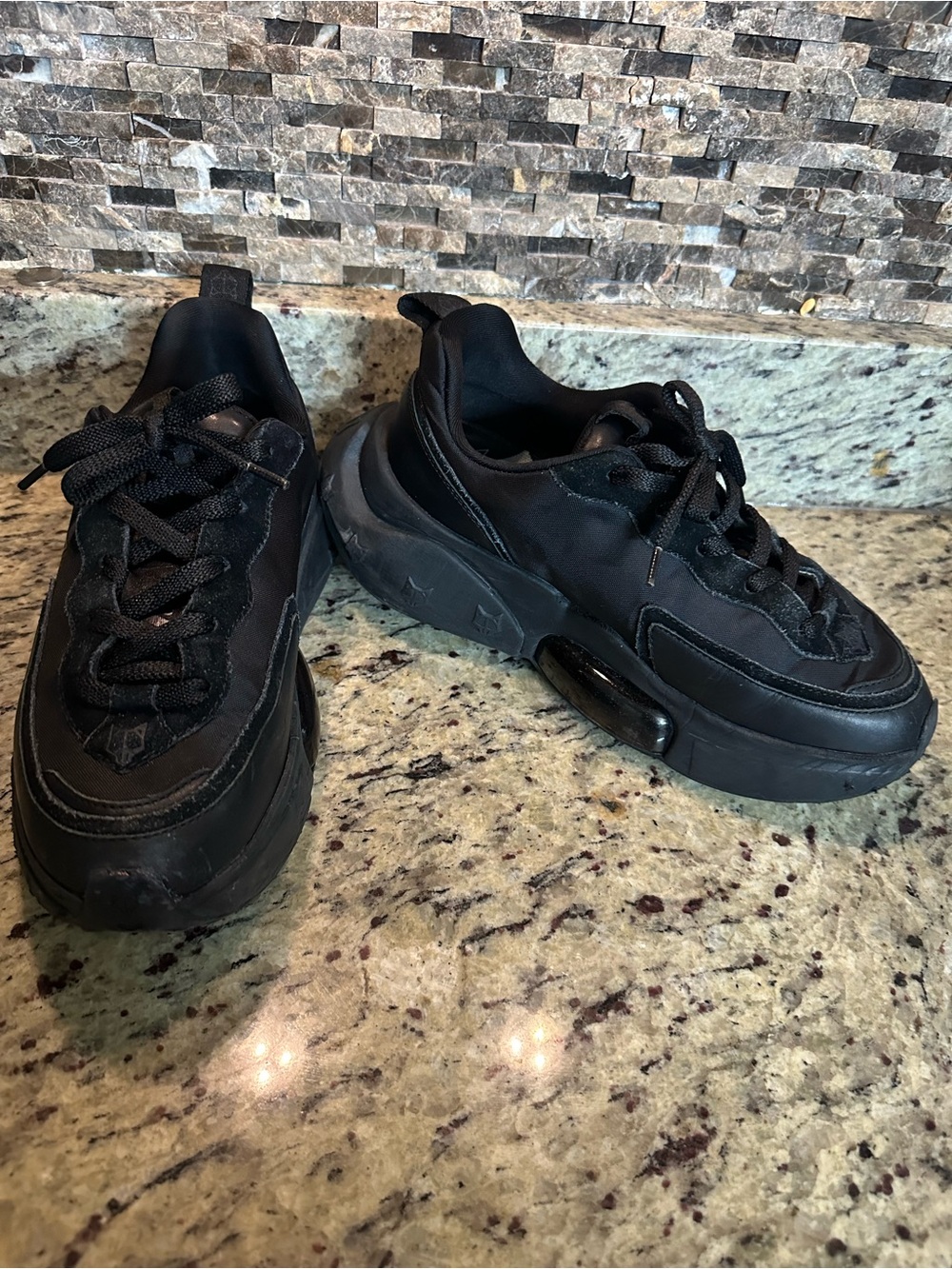 Naked Wolfe All-Black Casual Platform Sneaker Sz 8